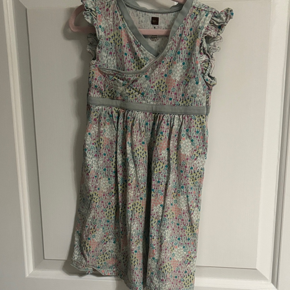 Tea Collection Multicolor Ruffle Sleeve Dress